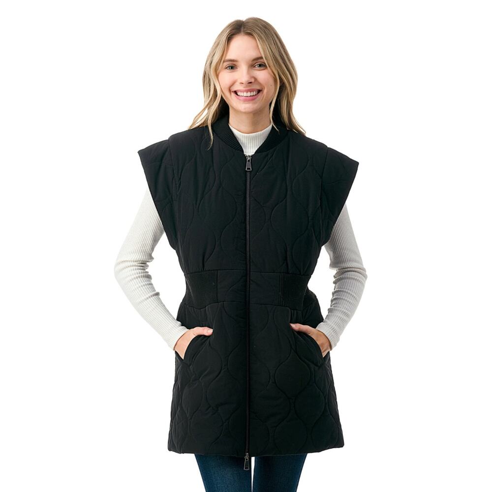 Marcus Adler The Zara Vest Women Quilted Vest Jacket